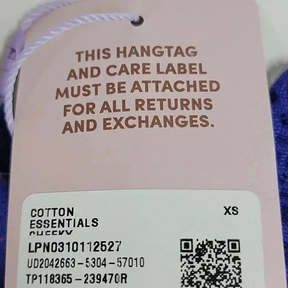 Sagave X Fenty Cotton Essentials Lace-Trim Cheeky Panty and Bra - Picture 10 of 11